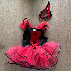 XS Girls Lady Bug Costume 2-4 years